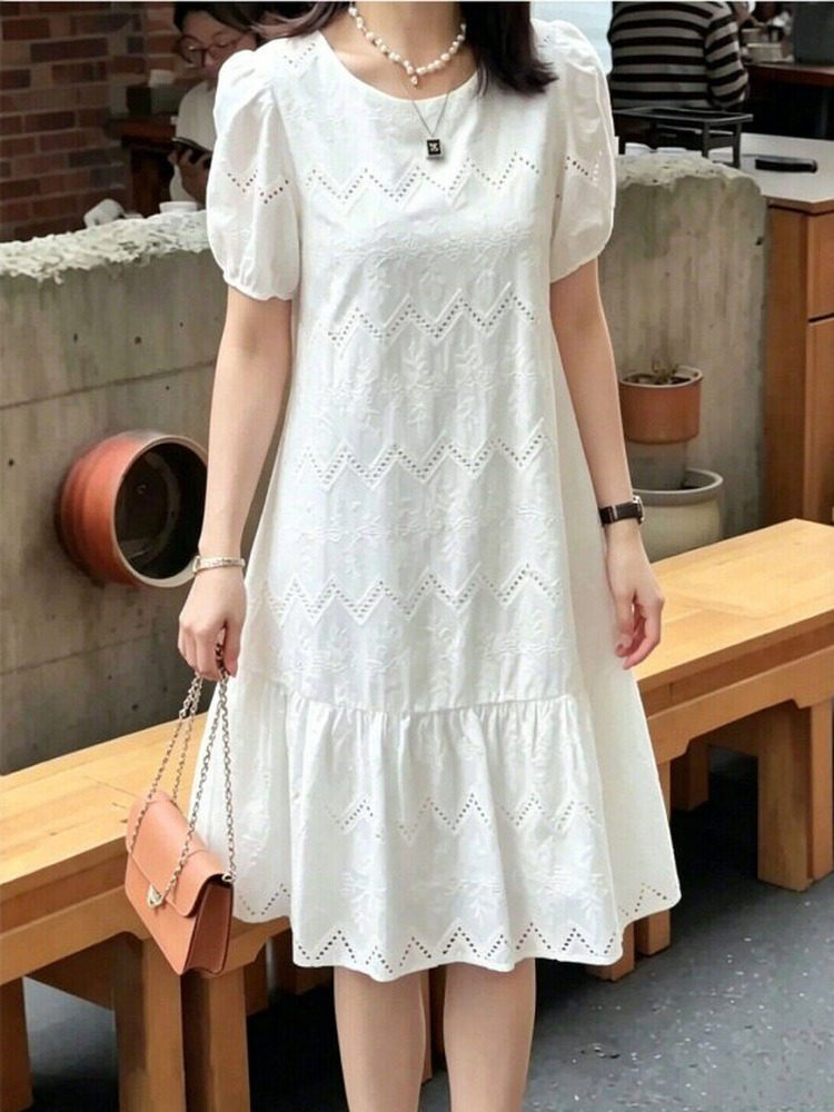 学院风甜美套装假两件蛋糕裙